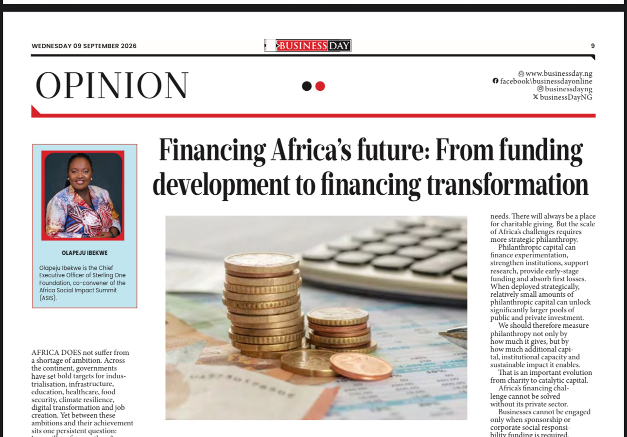 Financing Africa’s Future: From Funding Development to Financing Transformation.